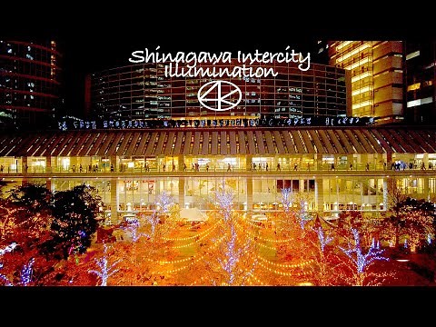 4K Shinagawa Intercity Illumination 2022 Shinagawa Central Garden Tokyo Japan