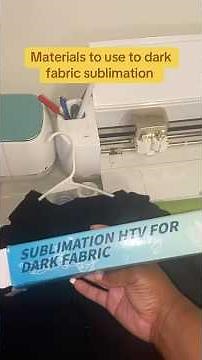 How to sublimate on 100% Dark Fabric Using HTVRONT #smallbusiness #diy #htvront