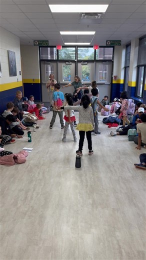 Why just sit and wait on your 2nd load bus when you can sing and dance with Mrs. Mason? | Avery Elementary School