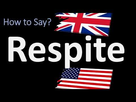 How to Pronounce Respite? | UK British Vs USA American English Pronunciation