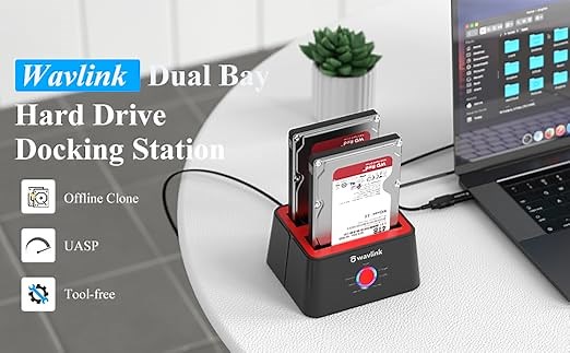 External hard drive docking station