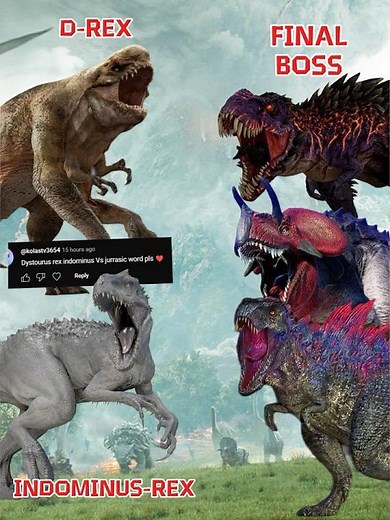 D-Rex & Indominus-Rex VS Ultimasaurus, Mortem-Rex, Omega 09 (Strongest Dino) #jurassicworld