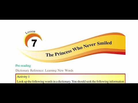 The princess who never smiled / class 7th / Lesson -7 English / PSEB