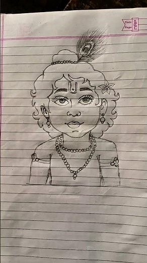 Janmashtami Special Little Krishna Drawing | Easy Bal Gopal Sketch | Krishna Janmashtami Art 2026❤🙏