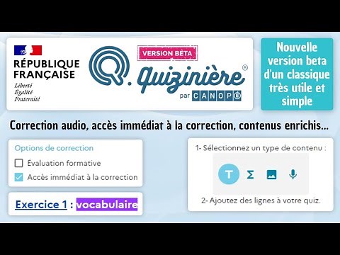 Tutoriel - LaQuiziniere nouvelle version, nouvelles options !! (beta test)