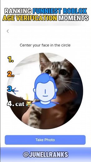 Ranking Funniest Roblox Age Verification Moments 😹 #ranking #roblox