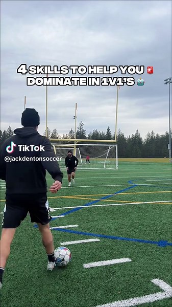 Master these 4 skills 👑 to help dominate in your 1v1 matchups ✅ Practice these to the point where you can perform them at full speed and in match day conditions 📈 #soccerskills #soccertraining #soccer1v1 #1v1s #soccercoaching