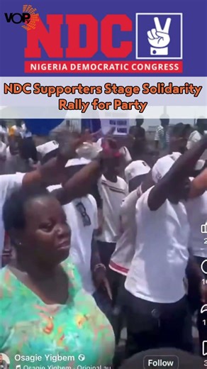 NDC Supporters Stage Solidarity Rally for Party