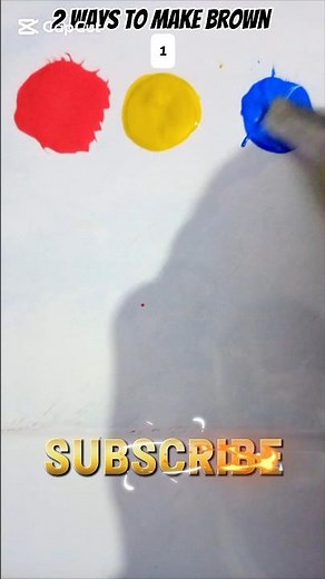 “Top 2 Easy Ways to Make Brown Color | Mixing Red, Yellow & Blue Paints"