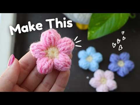 Simple Crochet Puff Flower for Beginners