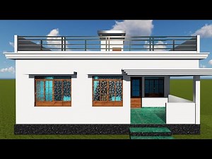 VILLAGE HOME DESIGN | 3 Bedroom simple Indianstyle house plan | 29×32 village house plan | home plan