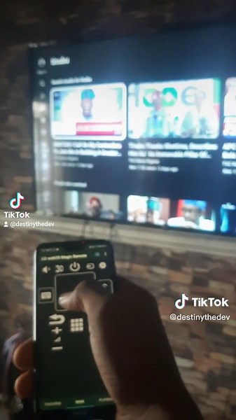 How to Control TV with your phone. This works for smart TVs only. Follow for more Tutorials.. #viral #lg #lgwebos #destinythedev #tech #controltvsmartphone #fyp #tv