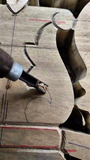 carving manual skill #carving #woodcarving #diy #skills #woodscraft #short