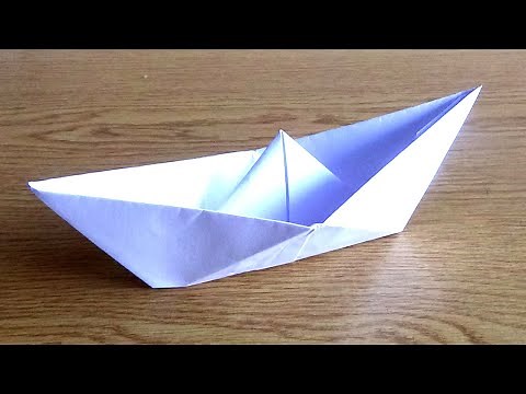 Como hacer un barco de papel fácil paso a paso