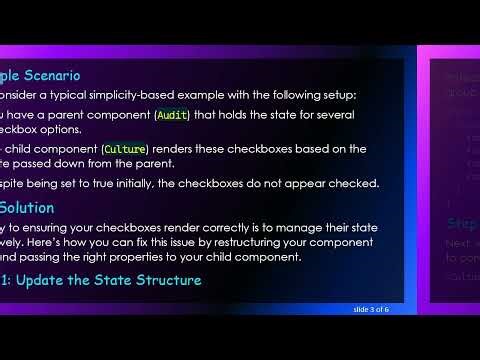 Solving the Issue of Rendering Checkboxes with Initial States in React