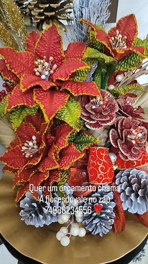 Arranjo pronto ou pétalas pintadas e frizadas chama 74988234556 floresdovale e vc sempre #floresdovale #artesanatocriativo #floresgigantes #cursoonline | floresdovaleeva