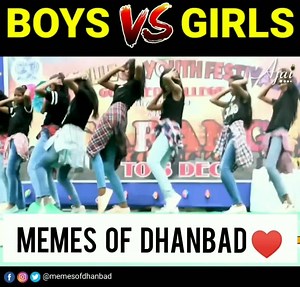 4.1M views · 148K reactions | Boys v/s Girls Dance  Watch till the end  | Memes of Dhanbad | Facebook
