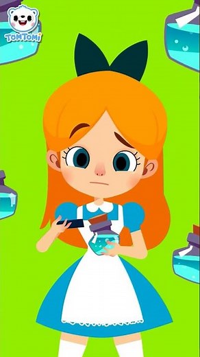 The secret of the bottle Alice drank🥛 | Alice in Wonderland | Fairytales | Bedtime Stories | TOMTOMI