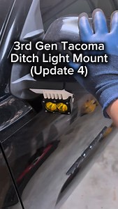 3rd Gen Tacoma Side Mirror Ditch Light Update 4 Back from my Colorado trip & the mount did great for being a prototype made of PLA! Answered some questions in this update as well as showed what the final version of the 3rd gen Tacoma side mirror ditch light mount will end up looking like using my finished 5th gen 4Runner version. My manufacturer @jawstec uses MJF printers to produce the mounts which gives significantly better quality prints & the parts are made of Nylon-12 (PA12) which has physi