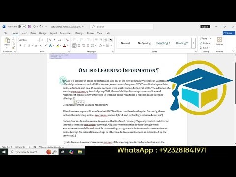 Word 2021 In Practice - Ch 1 Guided Project 1-2 | Simnet 2024 & 365 Chapter 1