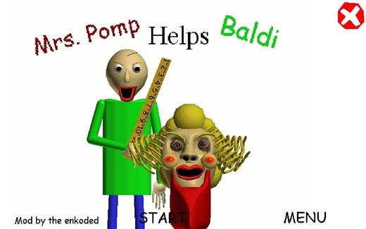 [Baldi's Basics Mod]Mrs.Pomp帮助巴迪老师