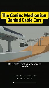The genius mechanism behind cable cars #shortsvideo | Animal story