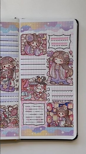 ASMR 💖 Kawaii Stickers Journal #asmr #journal #scrapbooking #kawaii #kawaiijournal #kawaiistickers