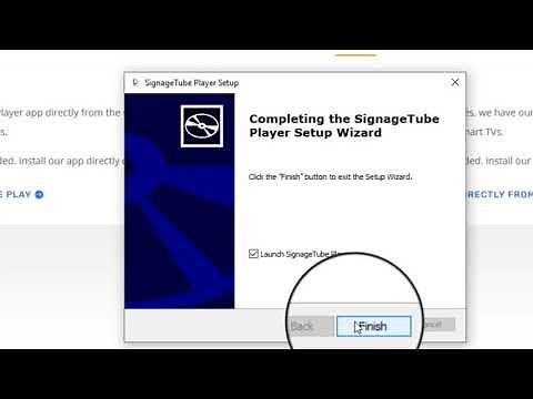 How to install digital signage player app on Windows?