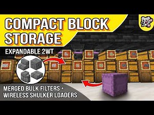 Compact Block Sorter Multi-Item Bulk | Expandable Storage for Minecraft Bedrock