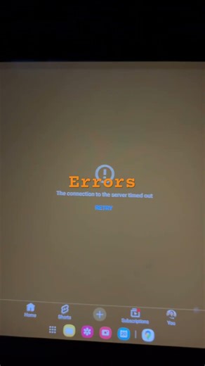 The connection to the server timed out