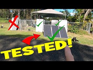 Solar panel testing. Good results. Mostly...