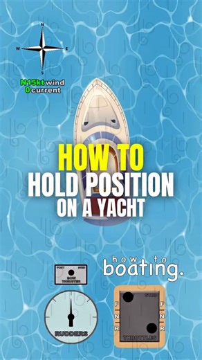 4.9K views · 276 reactions | How to HOLD POSITION on a YACHT Are you stressed about docking? Do you know how to dock a boat? How To Boating will help relieve that stress so you can enjoy your time on the water, DM us for more info on private boating instruction ‍✈️ howtoboating.com #howtoboating #howto #boating #boat #yacht #dock #marina #wind #position | How to boating | Facebook
