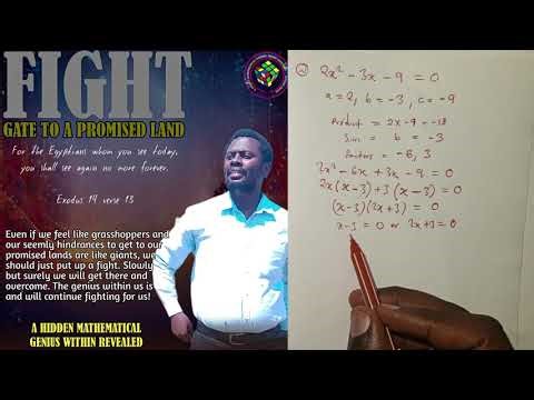 QUADRATIC EQUATIONS [Factorisation Method]