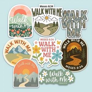 2026 LDS Youth Theme Walk With Me Water Bottle Stickers for YW, YM and Primary Kids Gifts, Waterproof & Removable, Vinyl, Moses 6:34, Bulk - Etsy