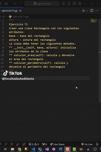 Aprender Python: Crear una clase Rectángulo