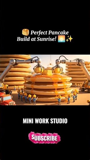 Perfect Pancake Build! 🥞✨ #PixarStyle #3DAnimation