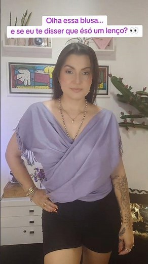 Transform a SCARF into this amazing blouse 😱✨ (easy trick!)
