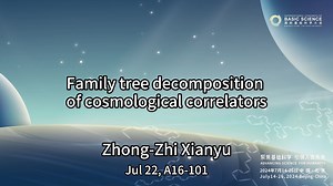 国际基础科学大会-Family tree decomposition of cosmological correlators-Zhong-Zhi Xianyu_哔哩哔哩_bilibili