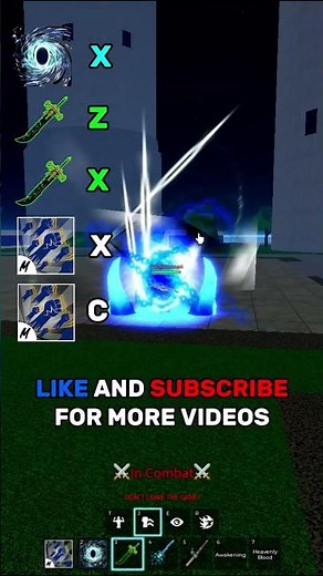 Insane FAST Dark Blade Combo in Blox Fruits #bloxfruits