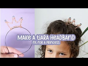How to Make a Crystal Beaded Tiara Headband | Easy Wire & Bead Crown Tutorial