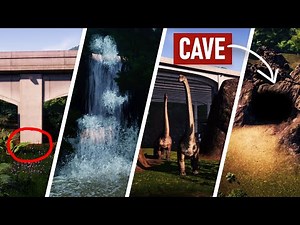 10 NEW TIPS: How to make DINOSAUR EXHIBITS in Jurassic World Evolution