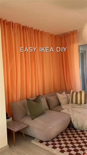 23K views · 40 reactions | Who knew a curtain could change the whole vibe? 李✨ This IKEA DIY turned a plain wall into a cozy, textured moment—and yes, it’s renter-friendly, budget-approved, and takes less than an afternoon to do. No paint, no mess, just instant warmth. Would you try it? Follow for more ideas! Credit: IG @___mrdna | Home Designing | Facebook