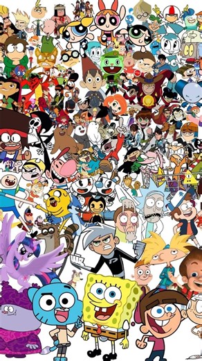 sushiwushi on Instagram: "I CLEARLY won this trend💕 [dragon ball z, courage the cowardly dog, beyblade, pokemon, johnny bravo, strawberry shortcake, powerpuff girls, oswald, krish trish and baltiboy, billy and mandy’s grime adventures, handy manny, dexter’s laboratory, fairy godparents, kim possible, thomas & friends, noddy, adventure time, ben 10, jake & the never land pirates, scooby doo, spongebob squarepants] #trending #viral #multifandom #cartoon #disney"