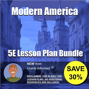 Modern America 5E Lesson Plan Bundle