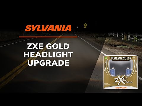 SYLVANIA Headlight Comparison: Basic vs zXe Gold Bulbs | Side-by-Side Night Drive
