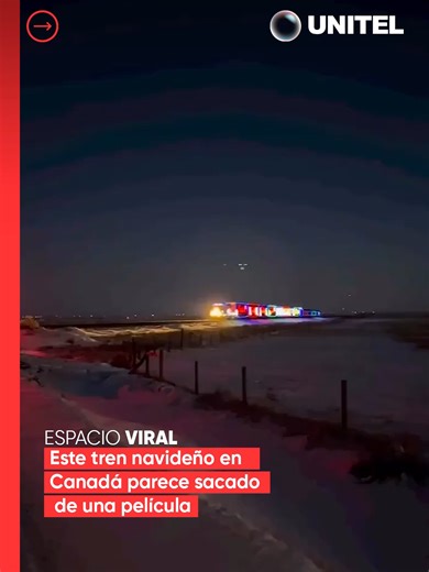Luces, nieve y un ambiente que parece sacado de un cuento convierten este tren navideño en una experiencia mágica. 🎄🎅🏻 💬 ¿Te gustaría vivir esta experiencia? Déjalo en comentarios... #Unitel #EspacioViral #TrenNavideño #Canadá