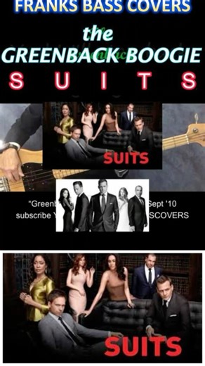 GREENBACK BOOGIE - IMA ROBOT (SUITS THEME) | FRANKS BASS COVERS #shorts2026