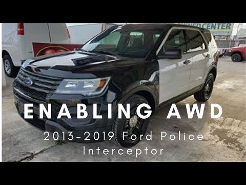 ALL WHEEL DRIVE GAUGE ON 2013-2019 FORD POLICE INTERCEPTOR