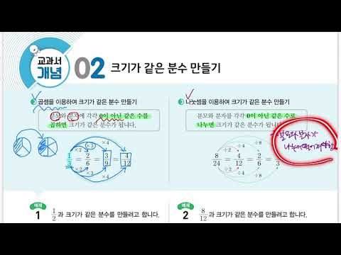 [개념플러스유형 라이트] 4-2. 약분과 통분