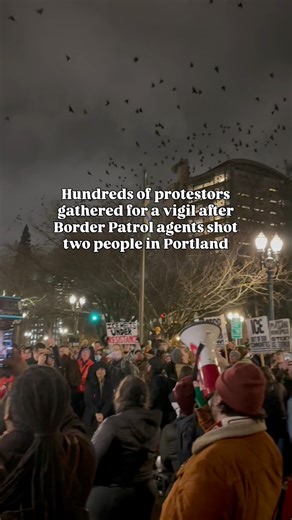 Hundreds of protestors gathered downtown for a vigil in honor of two people who where shot in Portland by federal agents. Members of City Council condemned the shooting and broader actions of ICE and DHS at the vigil. Protestors began chanting "Abolish ICE" outside City Hall. Councilor Candace Avalos said "It is infuriating that this adminstration thinks that they can send their armed goons into our communities to spill blood and expect no accountability." Councilor Sameer Kanal said, "We're goi